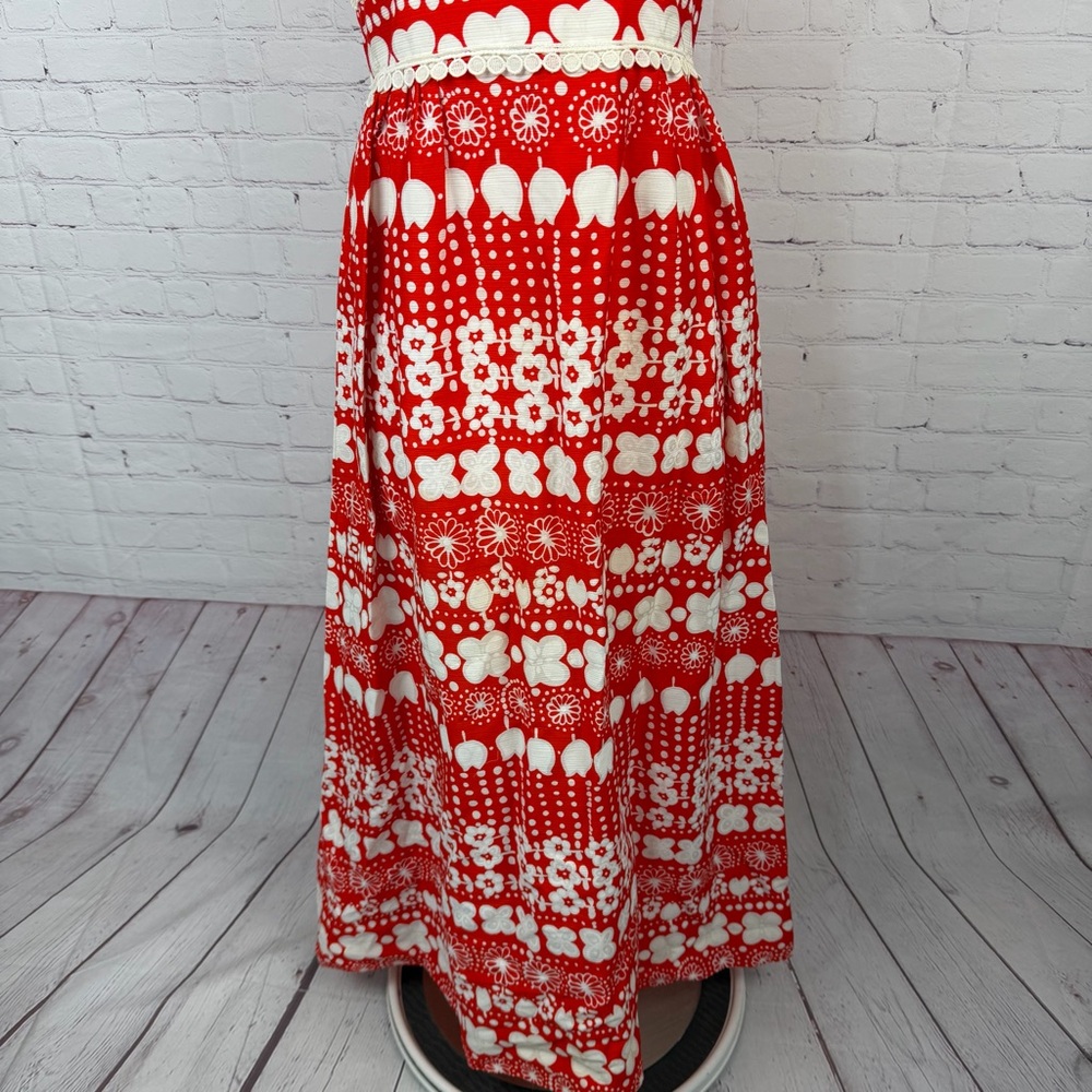 Alex Coleman 70s Vintage Maxi Dress (NO SIZE) Whimsical, Twee, Mod, Cottage - Picture 4 of 16